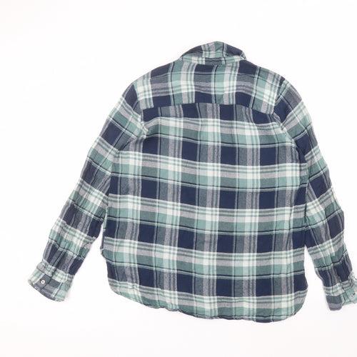 George Womens Green  Cotton Basic Button-Up Size 16 Collared