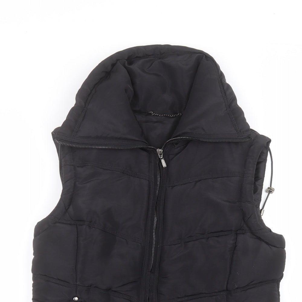 Dorothy Perkins Womens Black   Gilet Coat Size 12