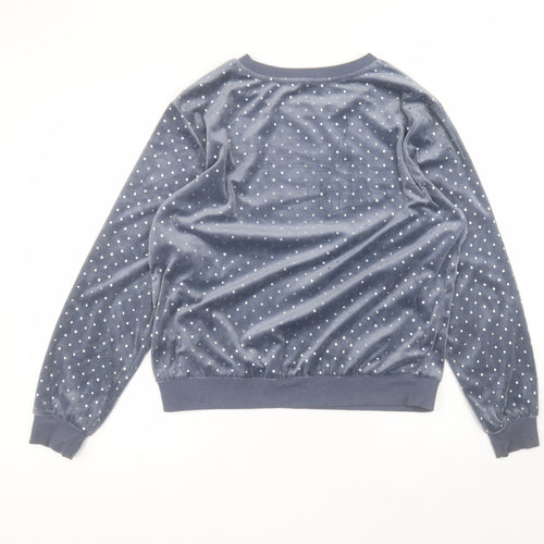 George Womens Blue Round Neck  Polyester Pullover Jumper Size 12