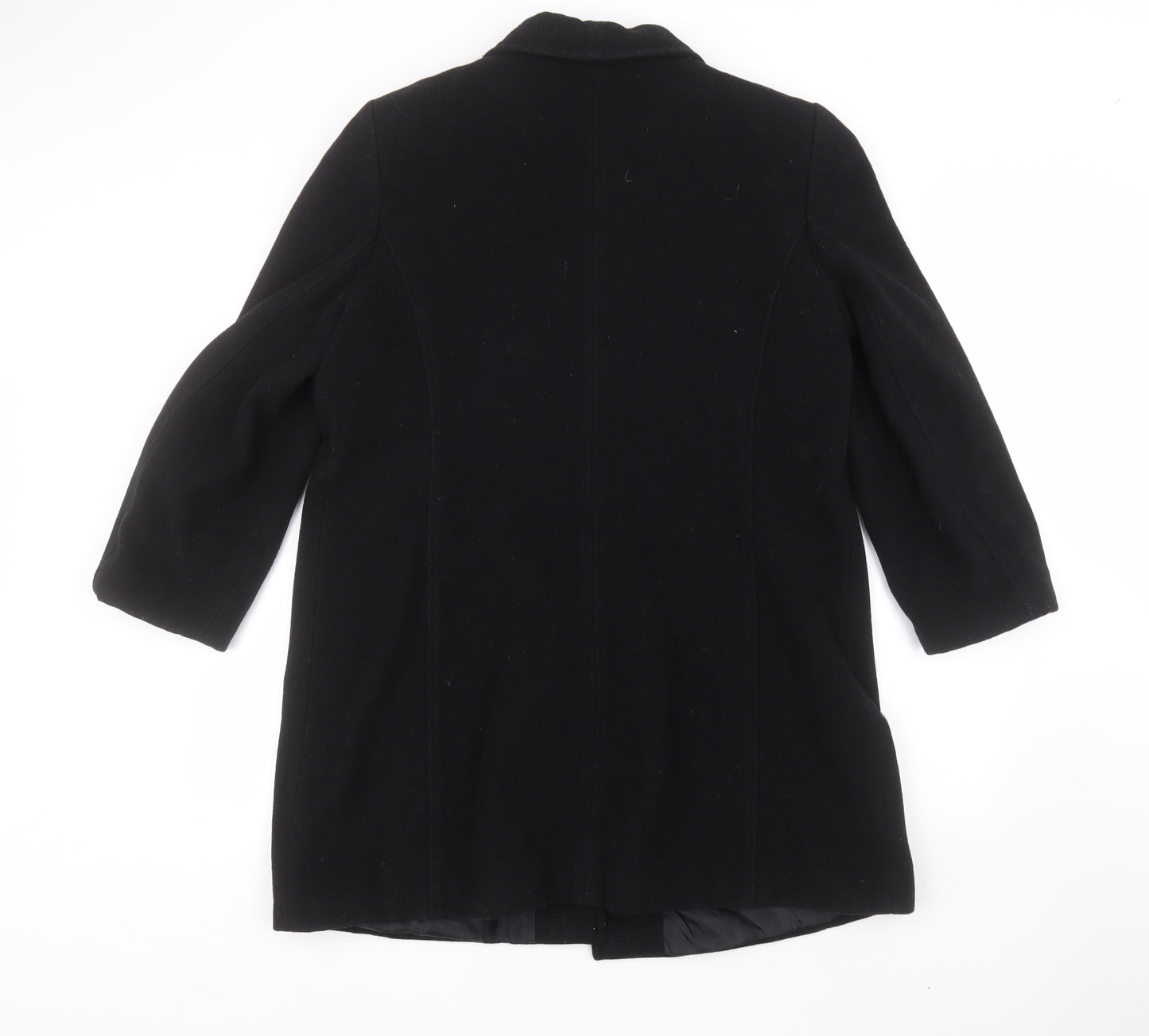 Dorothy Perkins Womens Black   Overcoat Coat Size 18