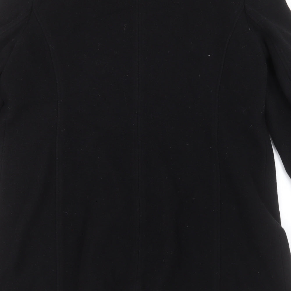 Dorothy Perkins Womens Black   Overcoat Coat Size 18