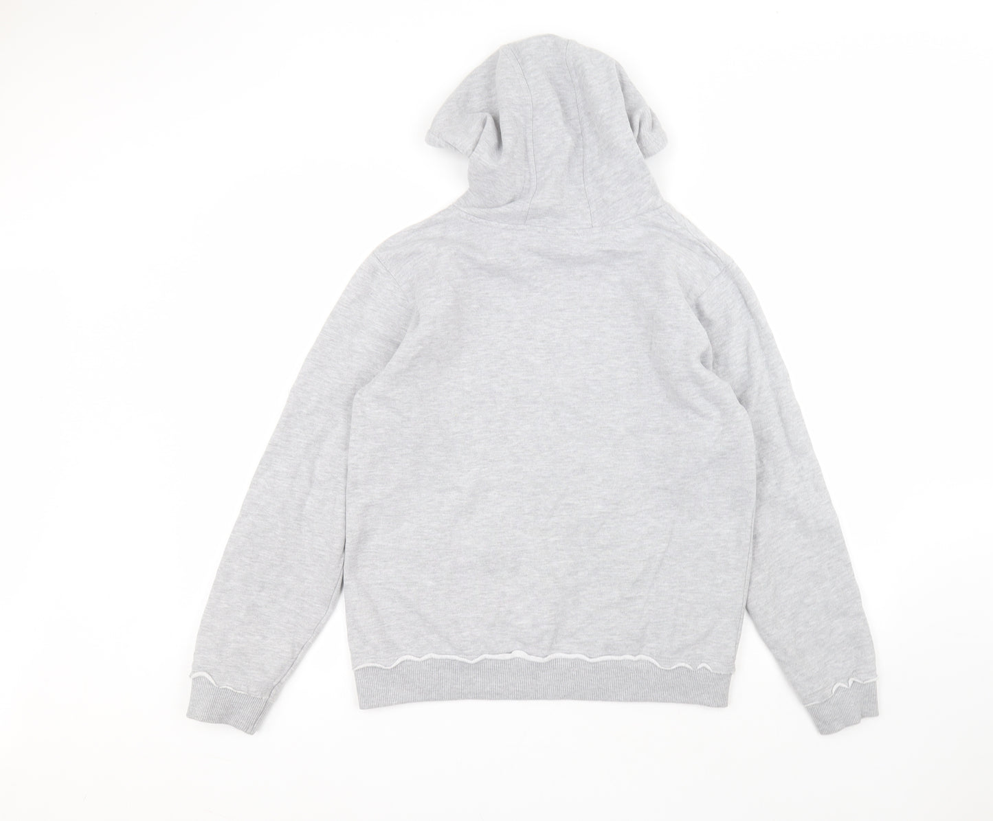 Pineapple Womens Grey  Cotton Pullover Hoodie Size M