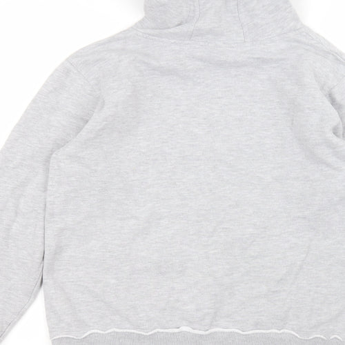 Pineapple Womens Grey  Cotton Pullover Hoodie Size M