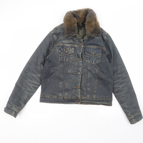 Marks and Spencer Womens Blue   Jacket  Size 14