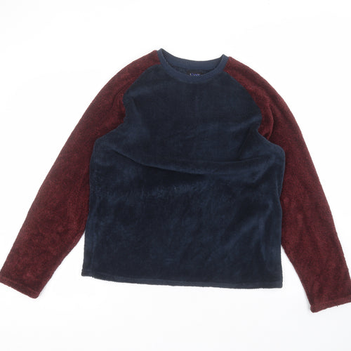 Matalan Mens Blue Round Neck  Polyester Pullover Jumper Size M