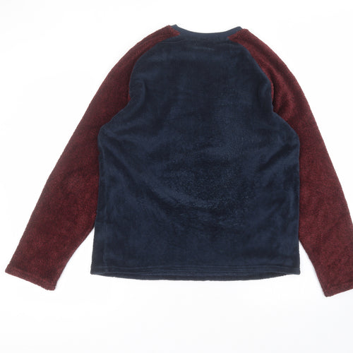 Matalan Mens Blue Round Neck  Polyester Pullover Jumper Size M