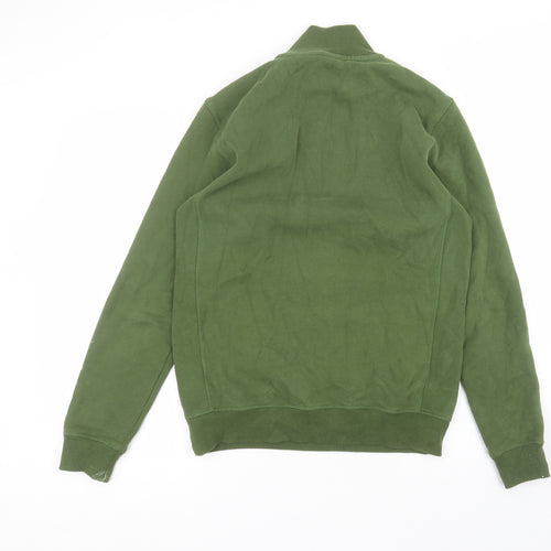 NEXT Mens Green Round Neck  Cotton Pullover Jumper Size S