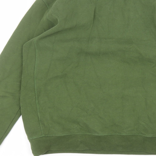 NEXT Mens Green Round Neck  Cotton Pullover Jumper Size S