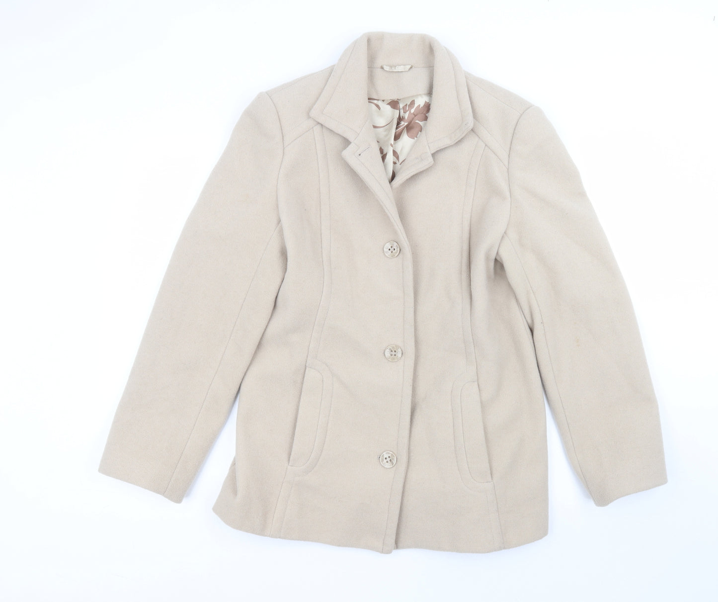 Klass Womens Beige   Jacket  Size 12