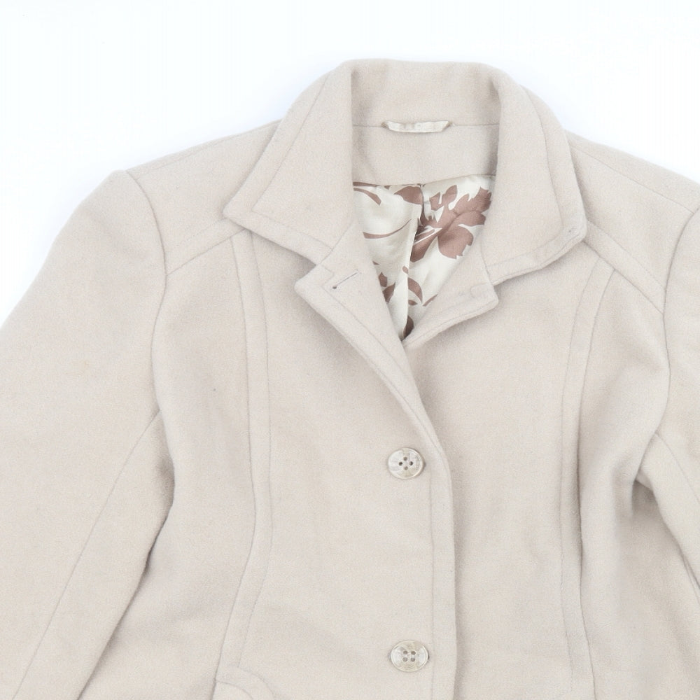 Klass Womens Beige   Jacket  Size 12