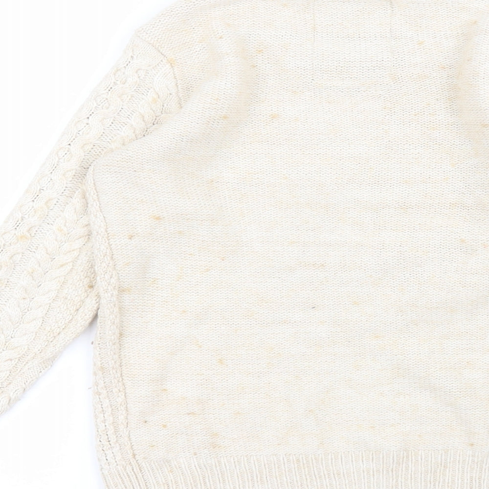 River Island Womens Brown Round Neck  Acrylic Pullover Jumper Size 6