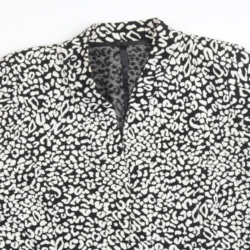 NEXT Womens Multicoloured Animal Print Cotton Jacket Blazer Size 14