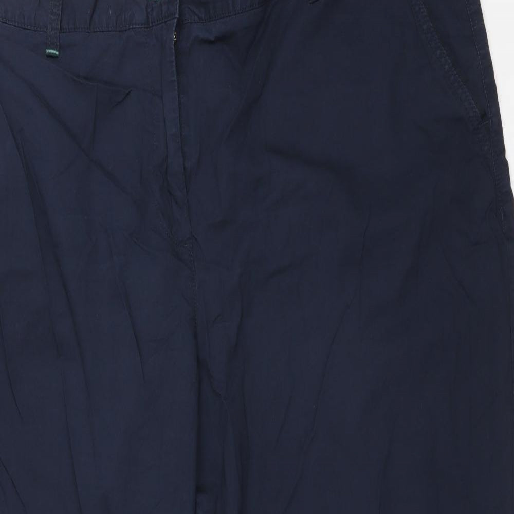 NEXT Womens Blue  Cotton Chino Trousers Size 24 L29 in Regular