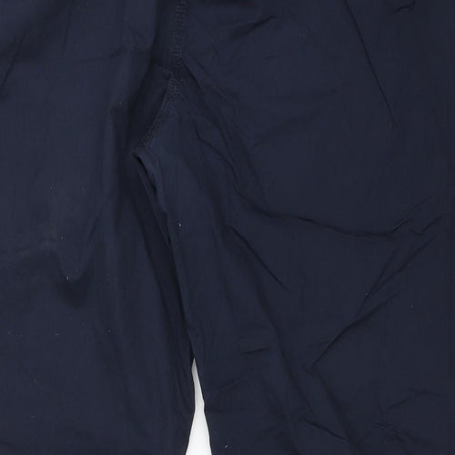 NEXT Womens Blue  Cotton Chino Trousers Size 24 L29 in Regular