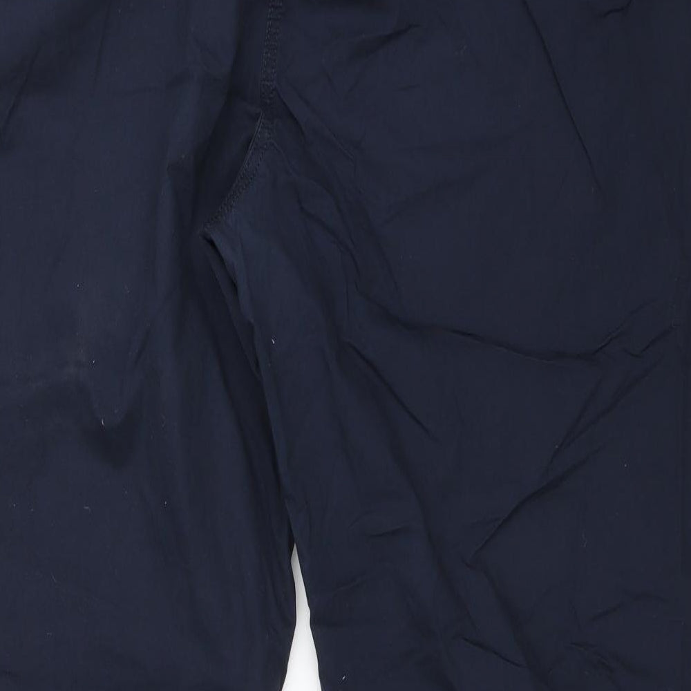 NEXT Womens Blue  Cotton Chino Trousers Size 24 L29 in Regular