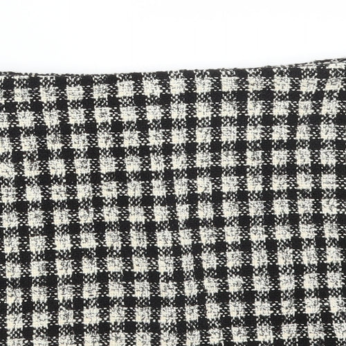 Pull&Bear Womens Multicoloured Check Cotton Straight & Pencil Skirt Size S