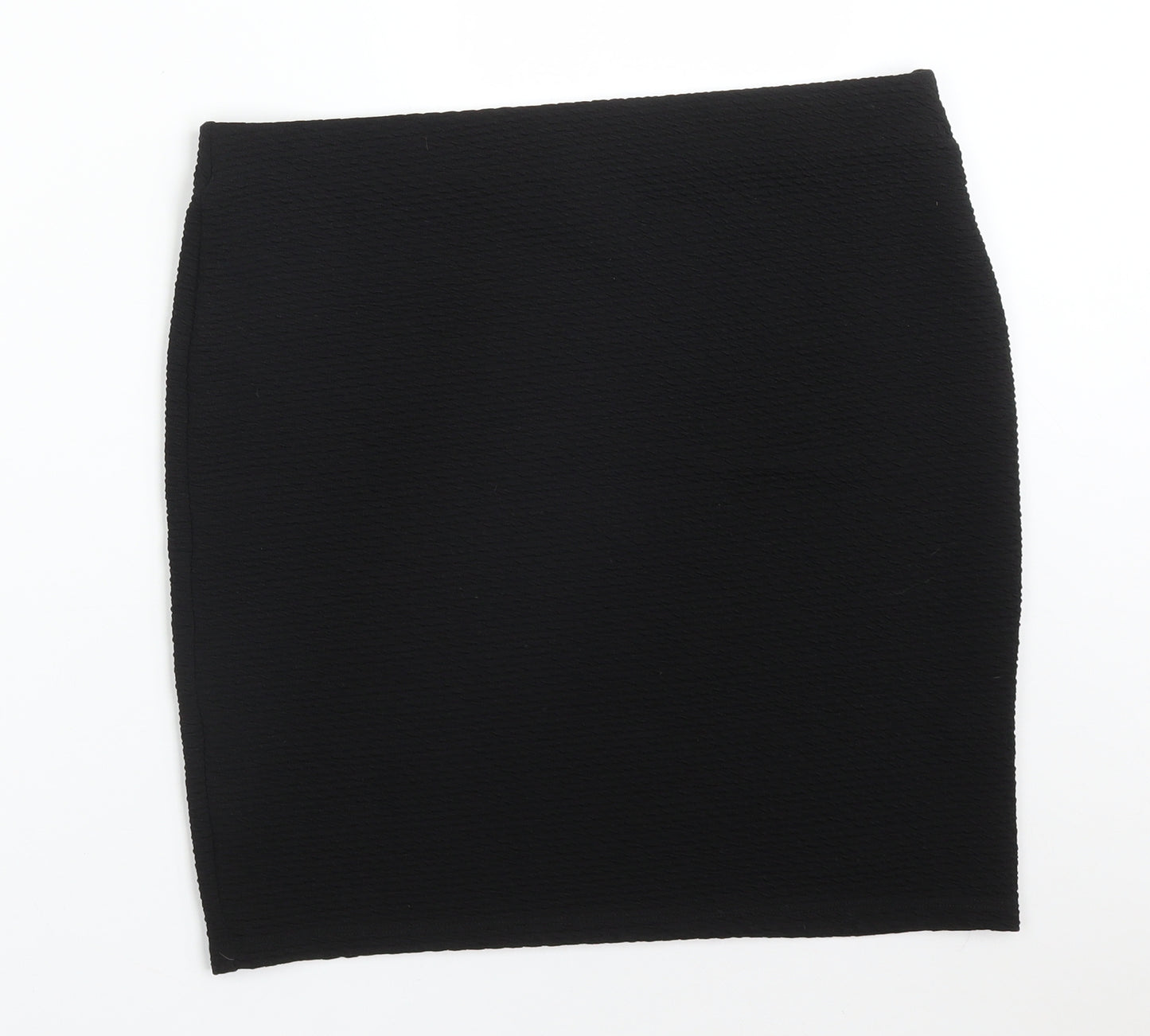 New Look Womens Black Geometric Polyester Straight & Pencil Skirt Size 16
