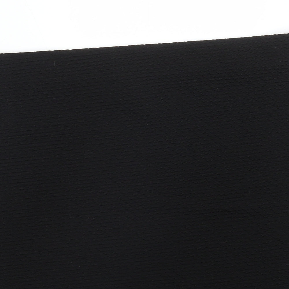 New Look Womens Black Geometric Polyester Straight & Pencil Skirt Size 16