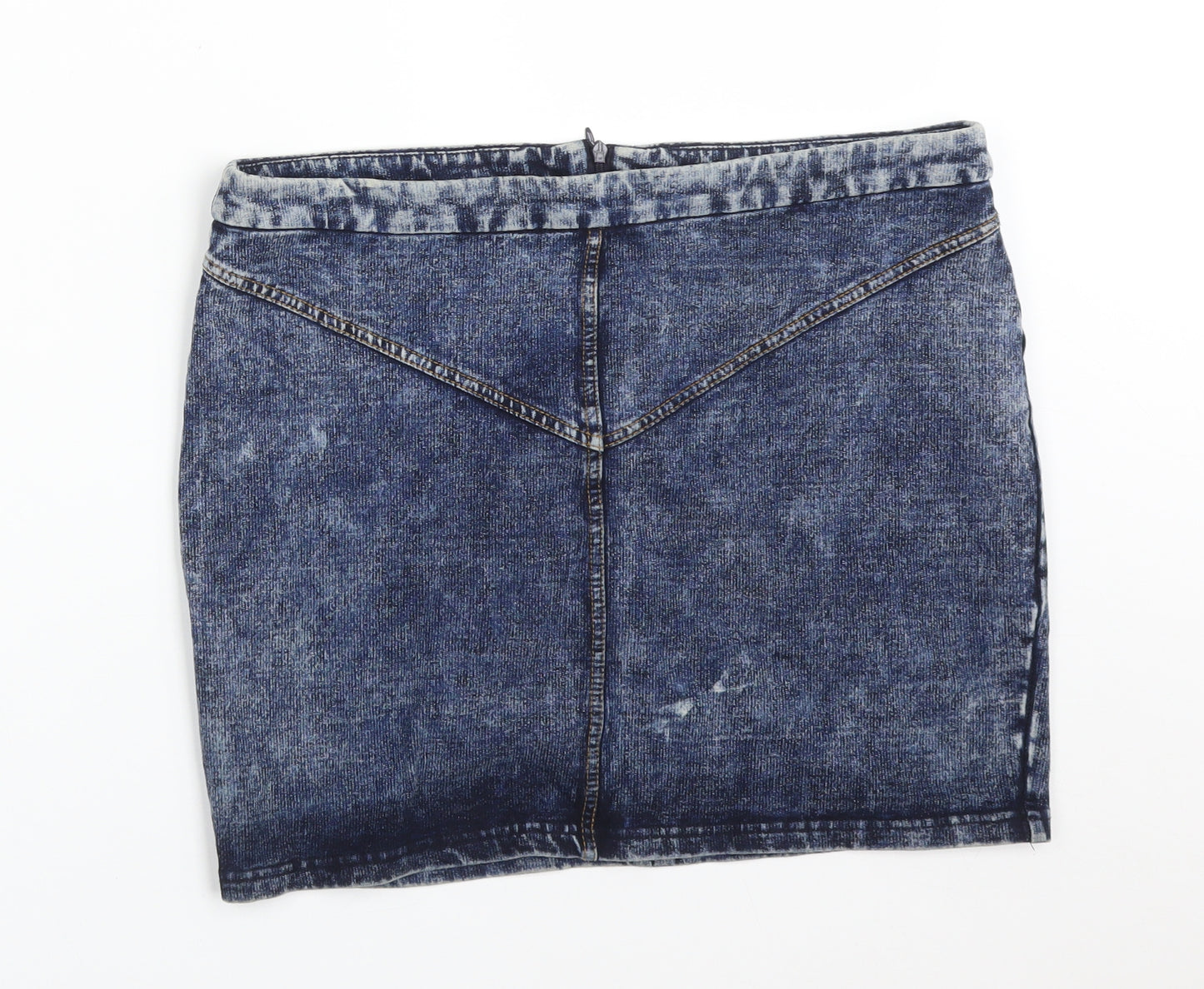 NOISY MAY  Womens Blue  Viscose Straight & Pencil Skirt Size 10