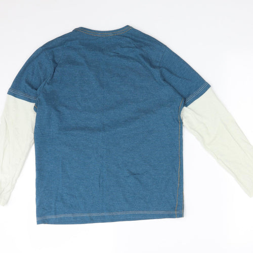 George Boys Multicoloured  Cotton Basic T-Shirt Size 11-12 Years Round Neck