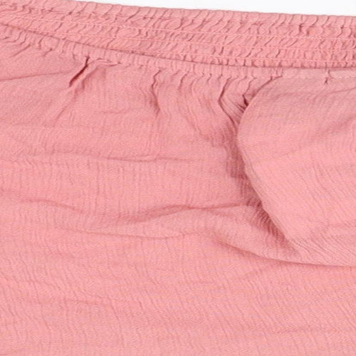 ASOS Womens Pink  Viscose Basic T-Shirt Size 4 Round Neck