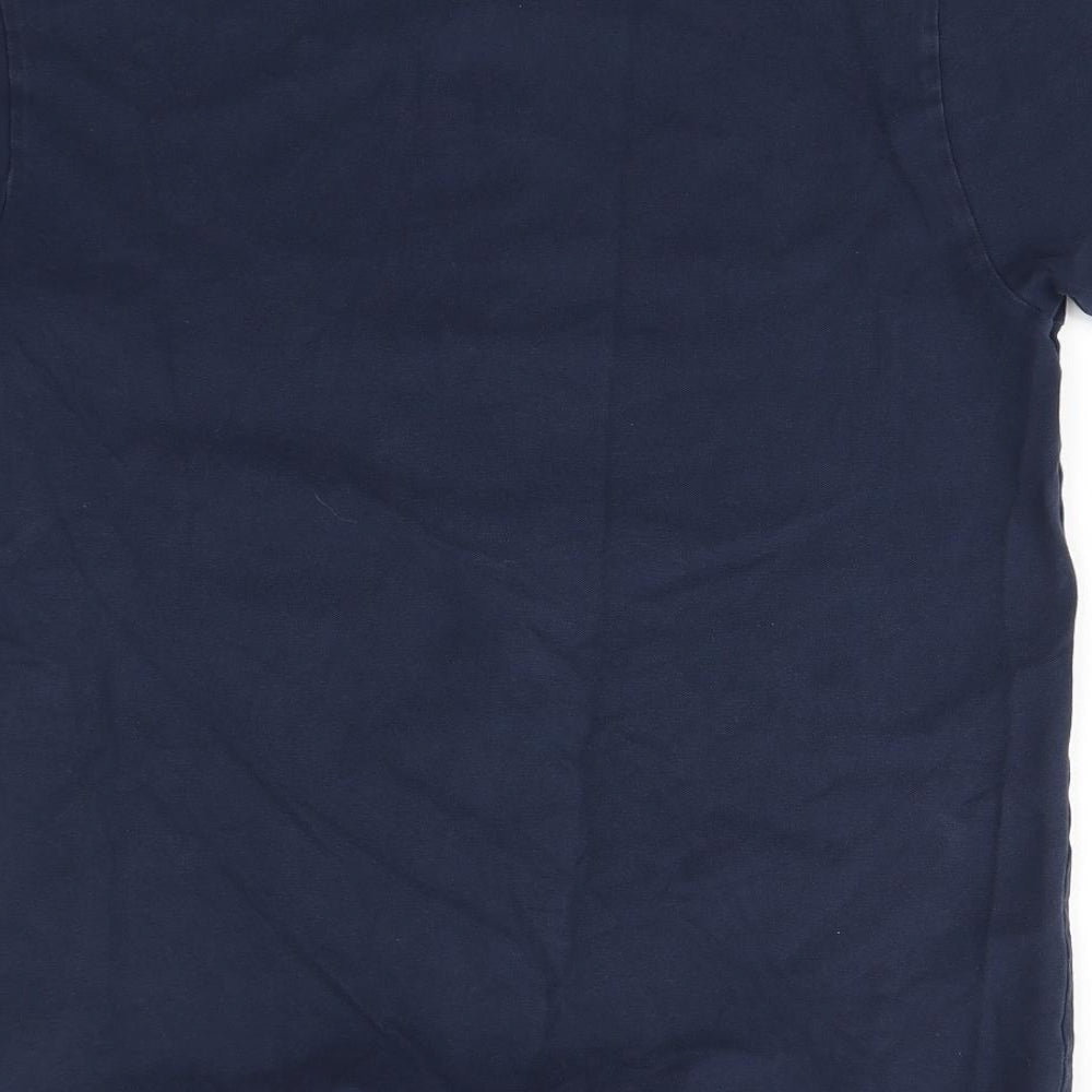 NEXT Mens Blue  Cotton  Button-Up Size M Collared