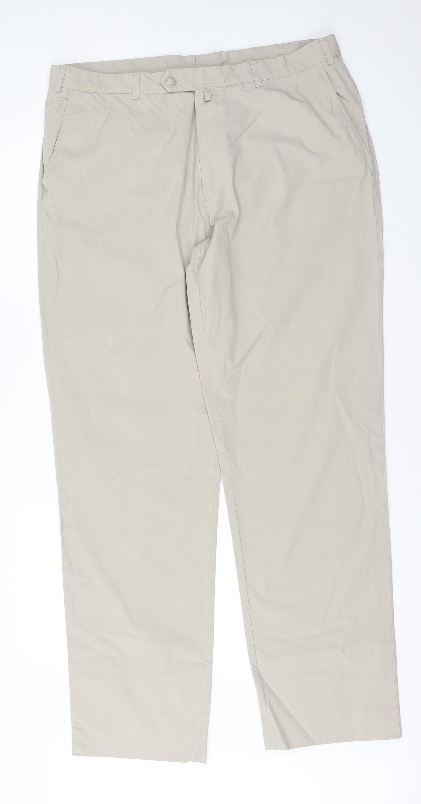 GANT Mens Beige  Cotton Trousers  Size 39 in L33 in Regular
