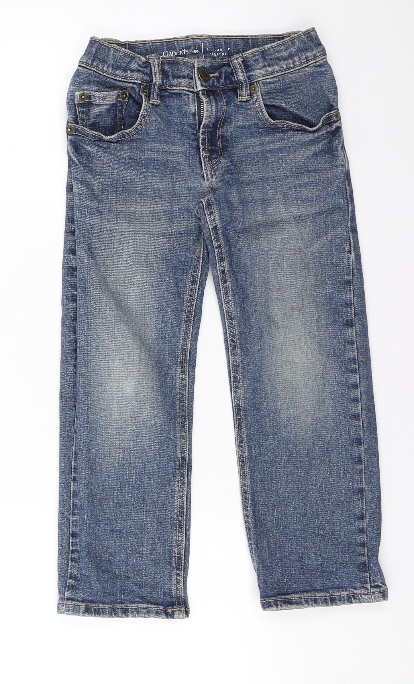 Preworn Womens Black  Cotton Straight Jeans Size 6 L20 in Regular