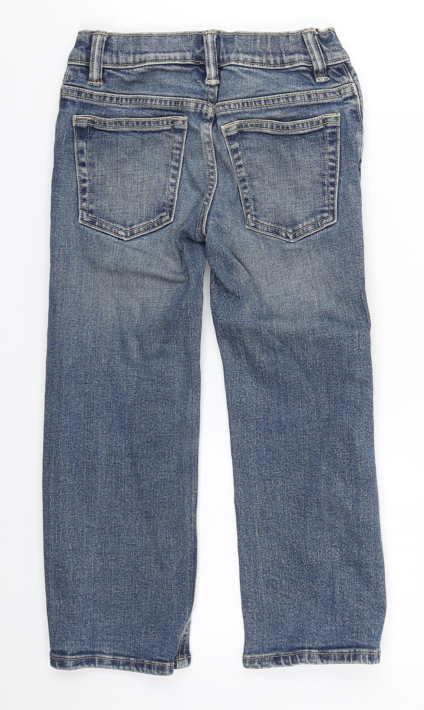 Preworn Womens Black  Cotton Straight Jeans Size 6 L20 in Regular