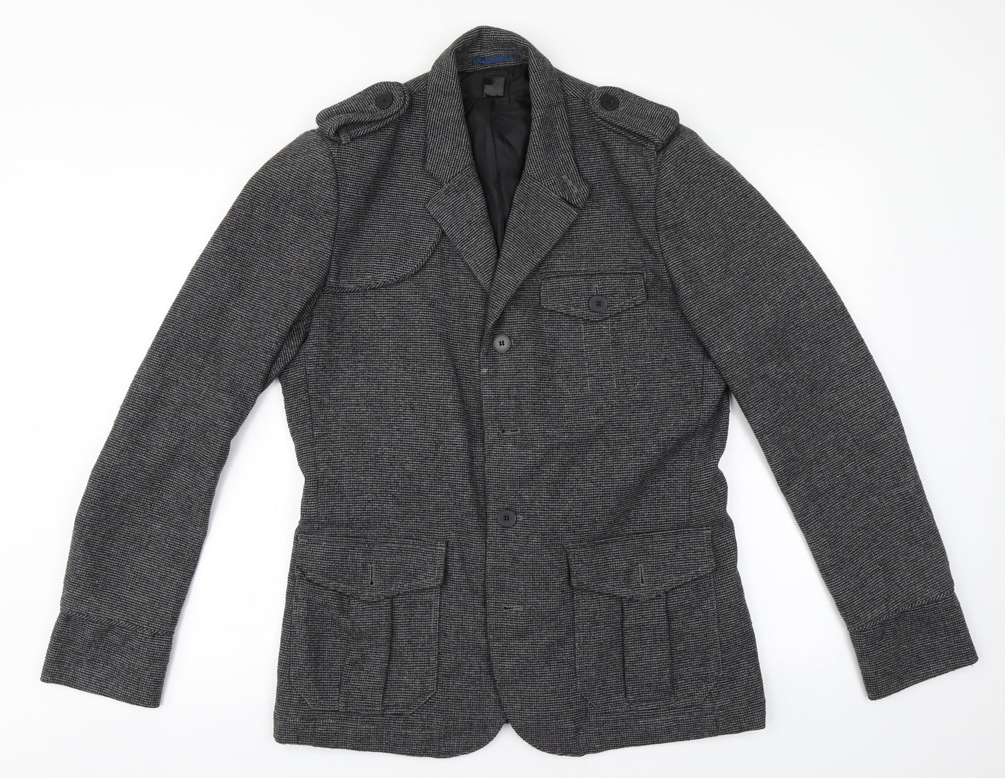 H&M Womens Grey   Overcoat Coat Size 20