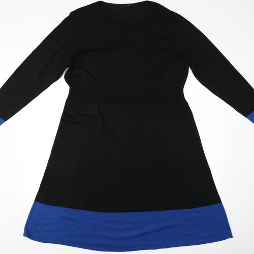 Preworn Womens Black   A-Line    Round Neck