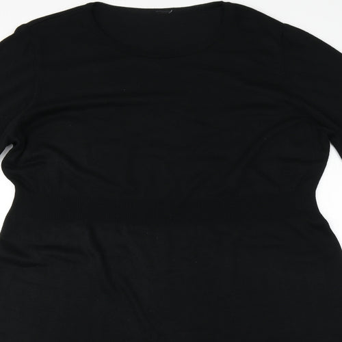 Preworn Womens Black   A-Line    Round Neck