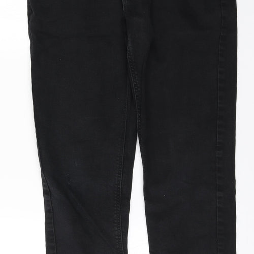 NEXT Womens Black  Cotton Straight Jeans Size 30 L27 in Slim