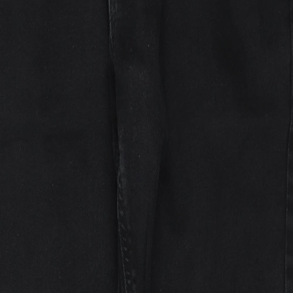NEXT Womens Black  Cotton Straight Jeans Size 30 L27 in Slim