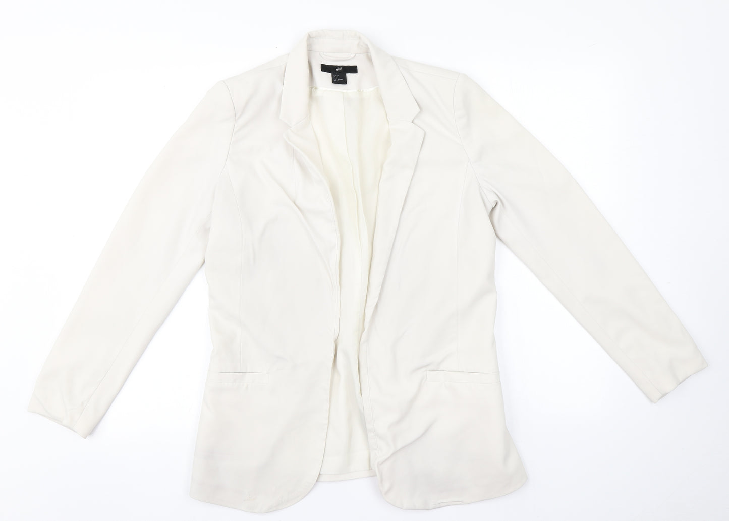 H&M Womens Ivory   Jacket Blazer Size 10