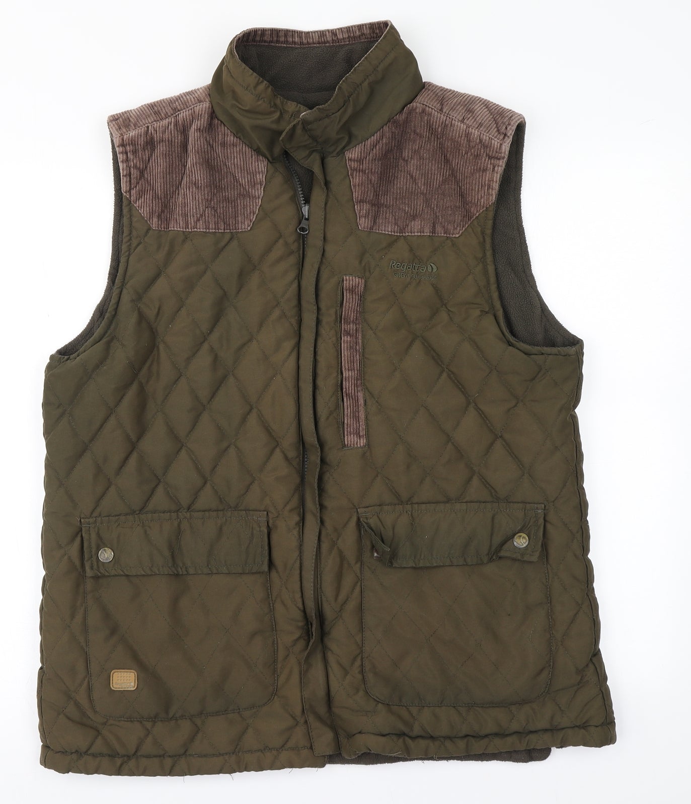 Regatta Mens Brown Argyle/Diamond  Puffer Jacket Jacket Size M