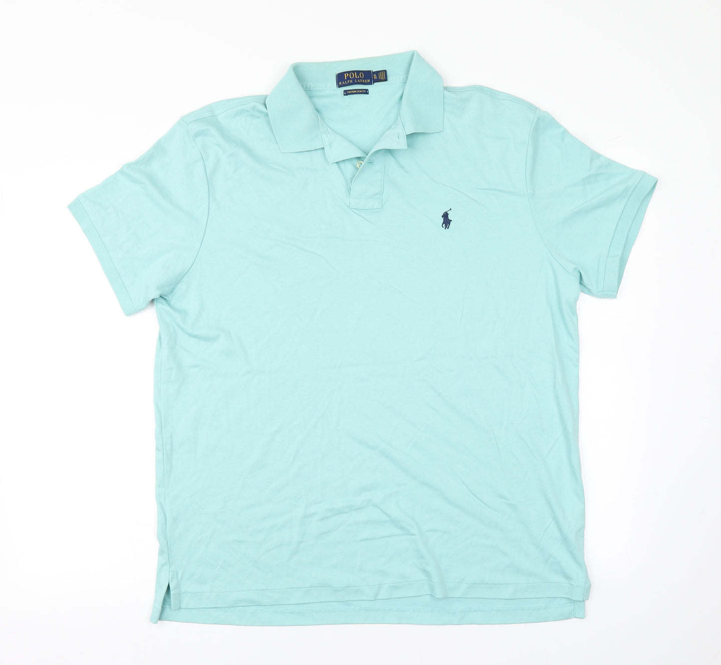 Polo Ralph Lauren Mens Green  Cotton  Polo Size XL Collared