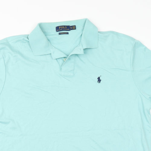 Polo Ralph Lauren Mens Green  Cotton  Polo Size XL Collared