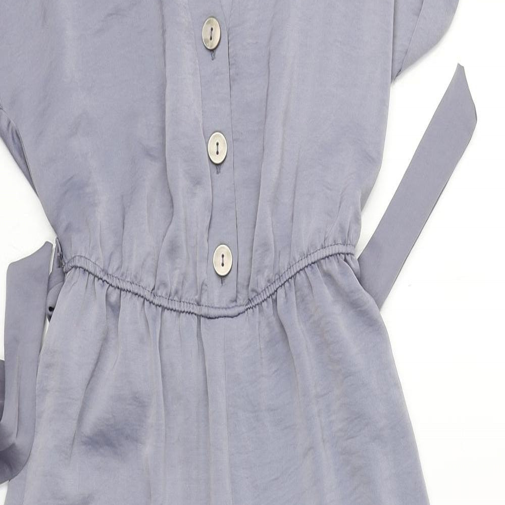 New Look Womens Blue  Polyester Jumpsuit One-Piece Size 8 L20 in
