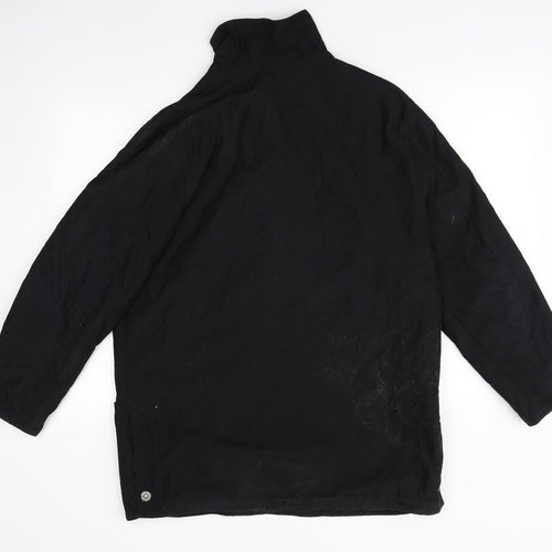 Preworn Womens Black   Overcoat Jacket Size 14