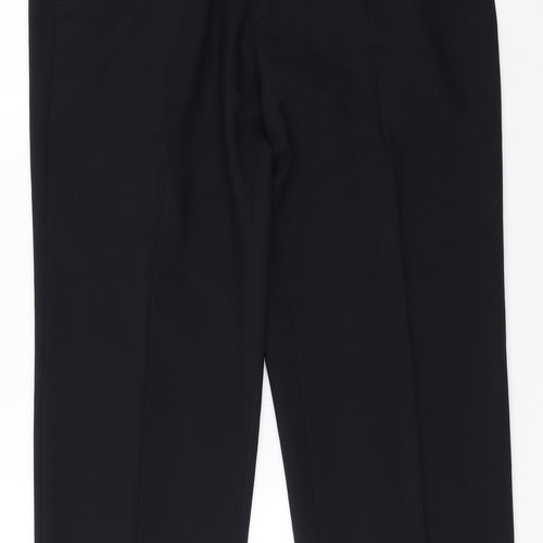 Marks and Spencer Womens Blue  Polyester Trousers  Size 34 in L25 in Regular