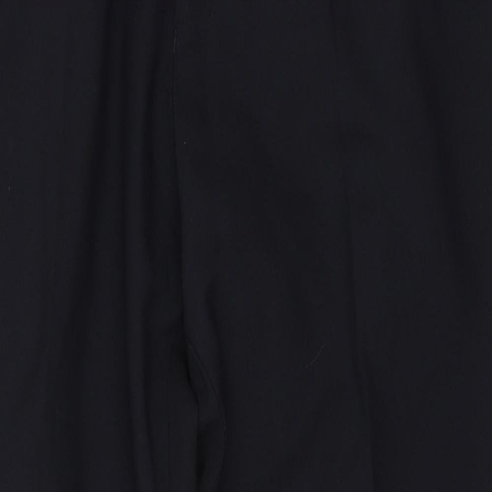 Marks and Spencer Womens Blue  Polyester Trousers  Size 34 in L25 in Regular