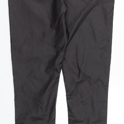 Oasis Womens Brown  Viscose Trousers  Size 16 L28 in Regular