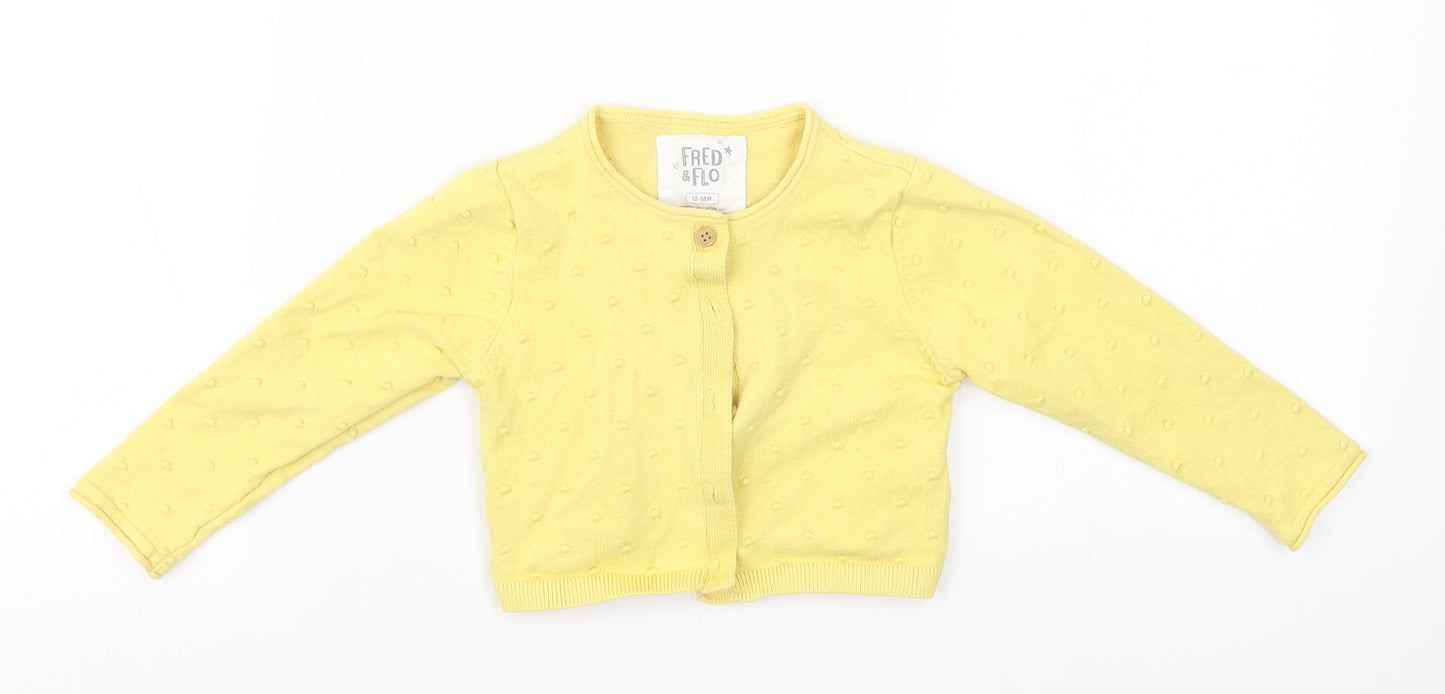 F&F Baby Yellow   Overcoat Jacket Size 12-18 Months