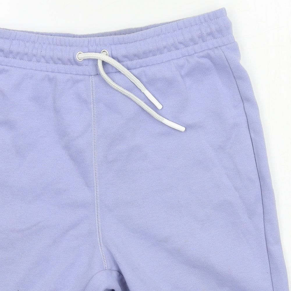 Camo Mens Blue  Polyester Sweat Shorts Size M  Regular