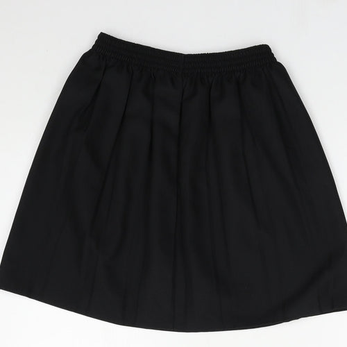 dean schoolwear Girls Black  Polyester A-Line Skirt Size 13-14 Years  Regular