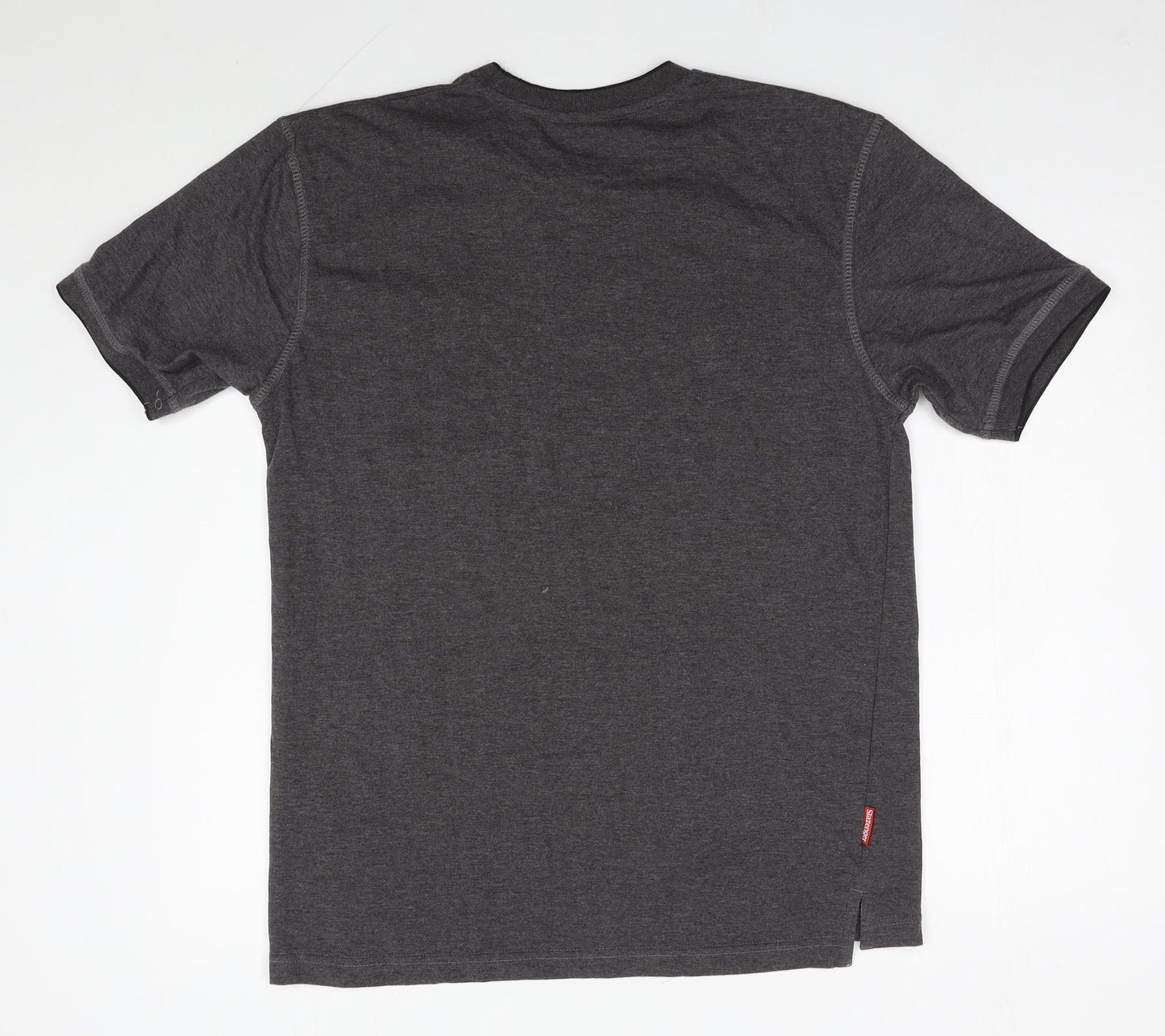 Slazenger Mens Grey  Cotton  T-Shirt Size M Round Neck