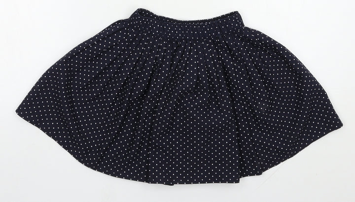 Mothercare Girls Blue Polka Dot Polyester A-Line Skirt Size 5 Years  Regular