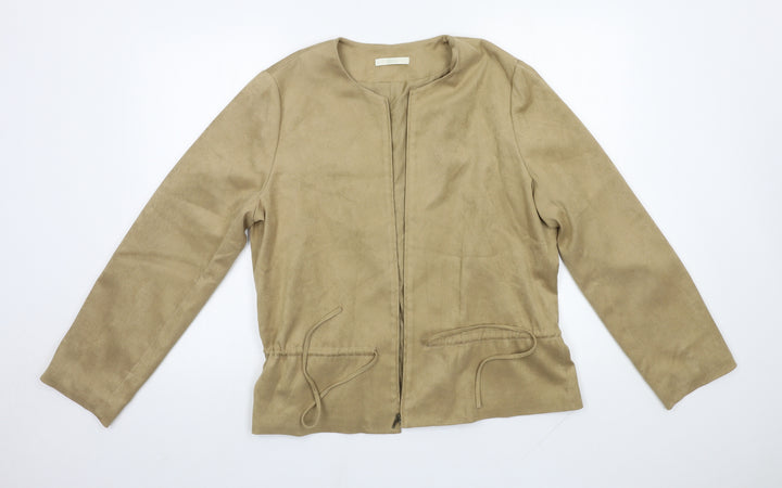 M&S Womens Brown   Jacket Coat Size 16