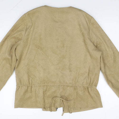 M&S Womens Brown   Jacket Coat Size 16
